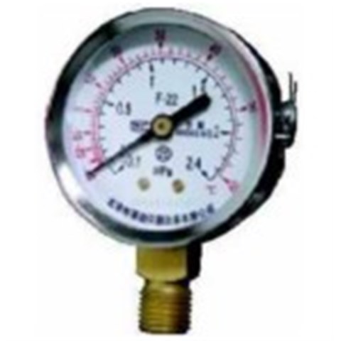 北京BLD布莱迪普通氧气压力表	YO-100.AO	0-1MPA NPT1/2 精度1.6 铁壳喷黑塑 铜内机 禁油