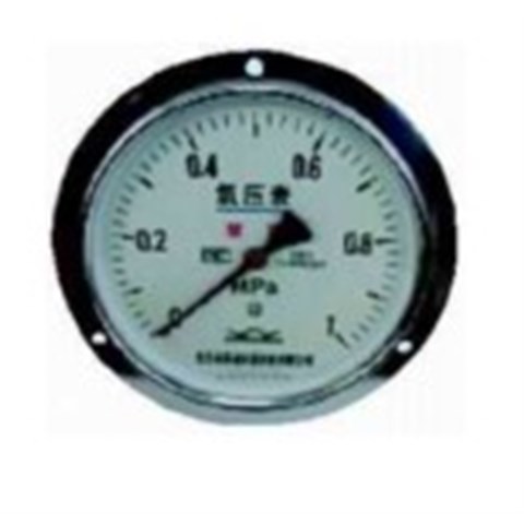 北京BLD布莱迪普通氧气压力表	YO-150.AO	0-2.5MPA NPT1/2 精度1.6 铁壳喷黑塑 铜内机 禁油