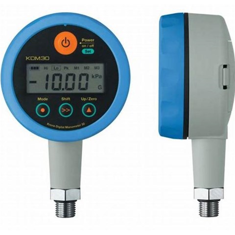 krone高精度数字压力表    KDM30-5MPaG-B-BL    KDM30-500kPaC-M-BL