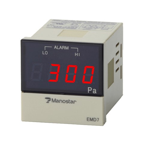 MANOSTAR山本电机微差压变送器    EMD7D3P4D200    0～200Pa    PNP    1～5V