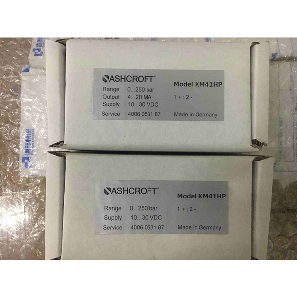 ASHCROFT-0112压力传感器KM41 0-60MPA  KM41HP   0-250BAR