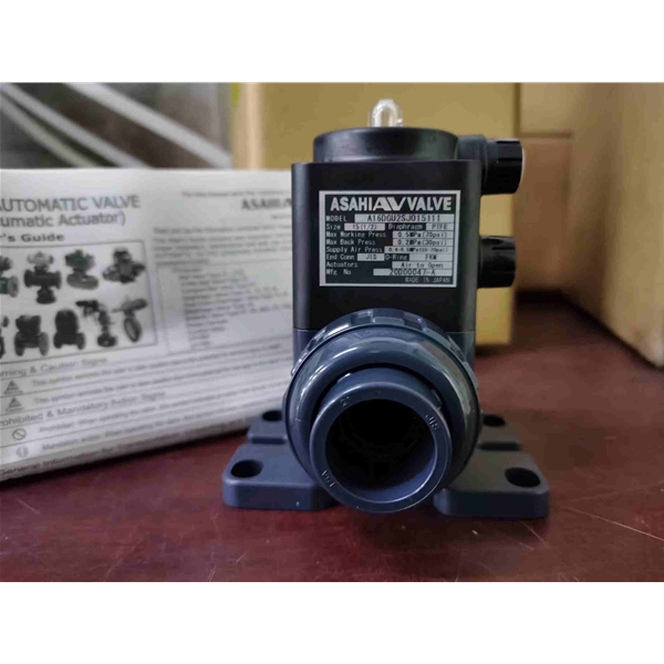 ASAHIAV旭有机材气动隔膜阀材质UPVC PTFE  FKM  接续JIS-S  口径15（16DGU2SJ015111）