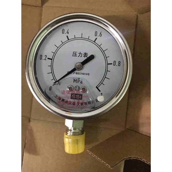 上海赛途SSI全钢耐震压力表YTN-60H  0-1MPA1