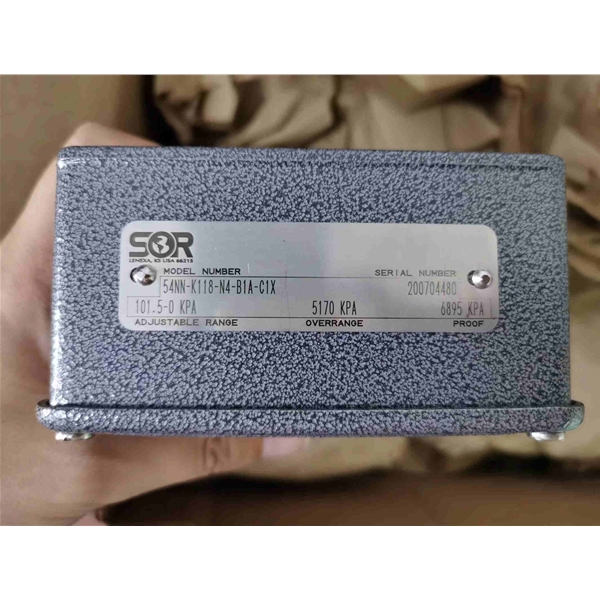 SOR压力开关  54NN-K118-N4-B1A-C1X美国SOR索尔压力开关54NN-K118-N4-B1A