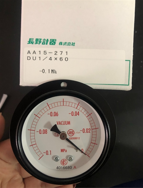 长野计器NKS压力表AA15-2713000000XXXJ0(-0.1-0MPA)