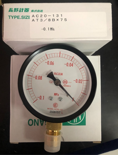 长野计器NKS压力表AC20-131-3000000XXXJ0(-0.1~0MPA)