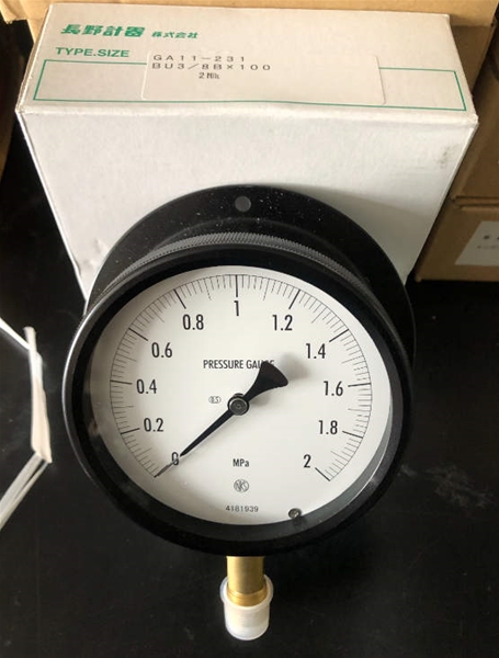 长野计器NKS压力表实物照片GA11-231    0-2MPA   GA11-231    0-0.3MPA