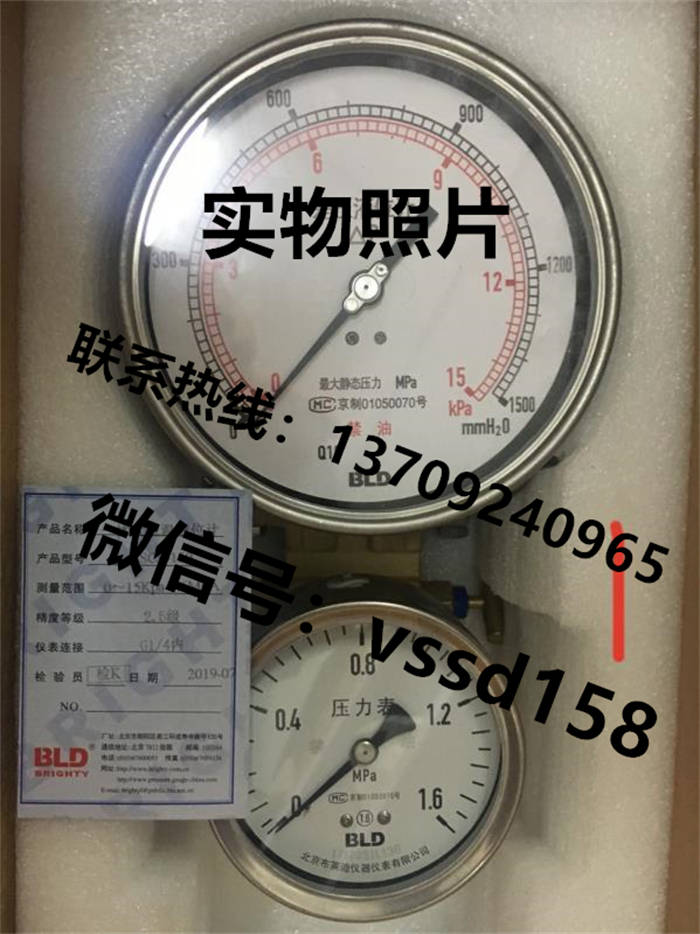 北京布莱迪BLD&brighty 压力表PYTHN-63.A0  PYTHN-100.A0  PYTH-63 (4)