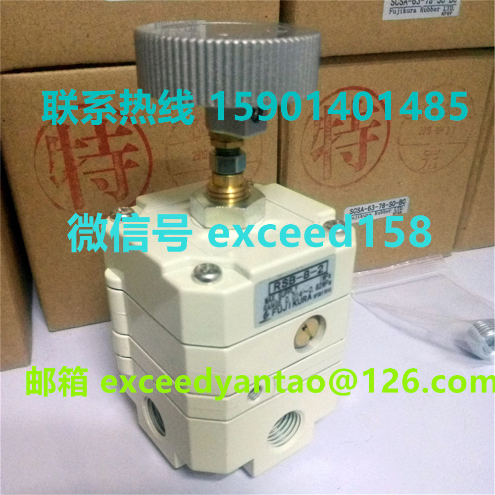 藤仓 FUJIKURA 低摩擦气缸精密调压阀 RSB-8-2    RS-8-2   (13)