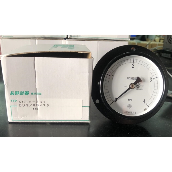 NKS长野压力表AC15-231   0-4MPANKS长野压力表AC15-231   0-4MPA