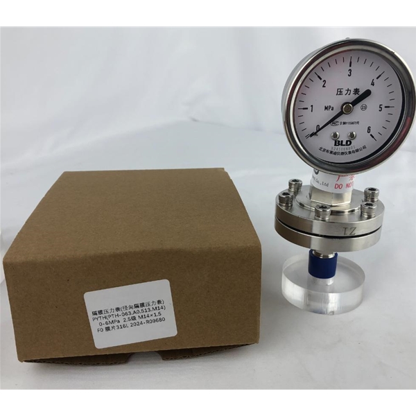 BLD布莱迪径向隔膜压力表PYTH-063.AO.513.M14   0-6MPA