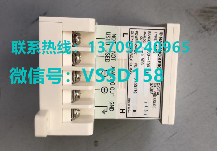 NAGANOKEIKI长野计器微差压计GC62-231  -200-200KPA 1