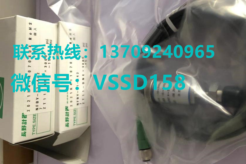 NAGANOKEIKI长野计器特气压力传感器ZT11-DNE  -15-3000PSI 1