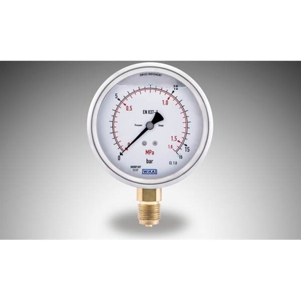 威卡WIKA 黄铜波登管压力表（耐震）213.53.100 径向 M20X1.5