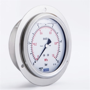 威卡WIKA全不锈钢波登管压力表 (耐震) 233.50.063轴向前带边