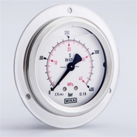 威卡WIKA全不锈钢波登管压力表 耐震233.50.100轴向前带边M20X1.5