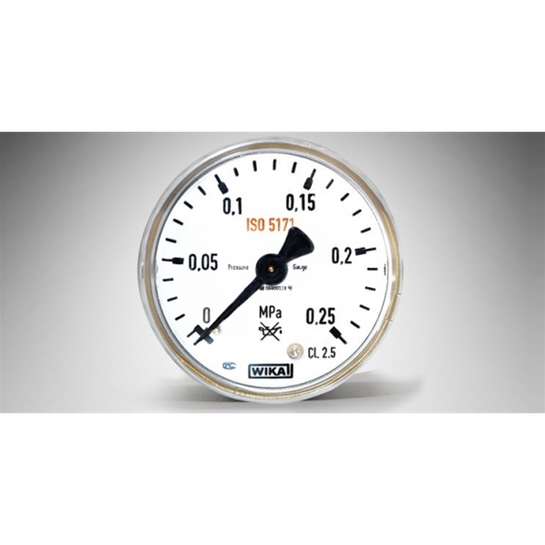 威卡WIKA 111.11.050 0.25MPA焊接用波登管压力表轴向1/4NPT