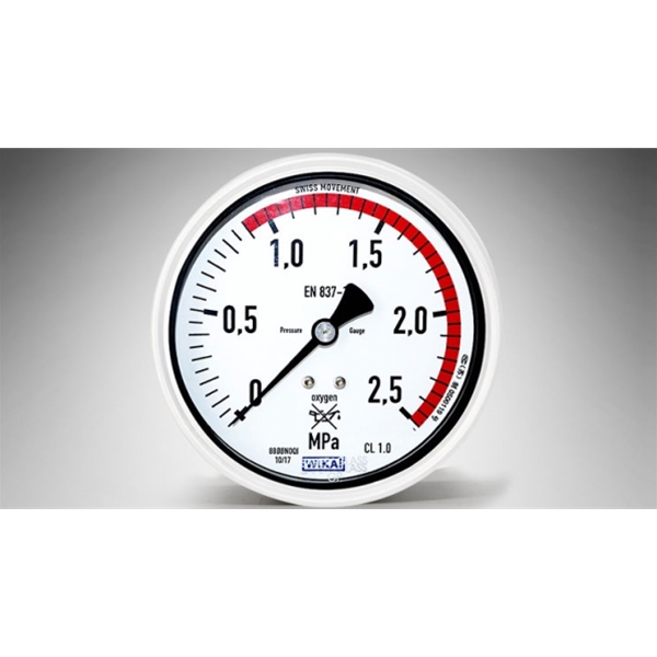 威卡WIKA 212.20.100通用工业型波登管压力表轴向G1/2