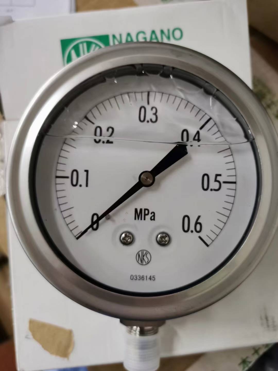 长野计器 GV51-133-2000000XXXX0 不锈钢压力表 NKS压力表GV42-133-2000000XXXX0 (0-0.6MPA)