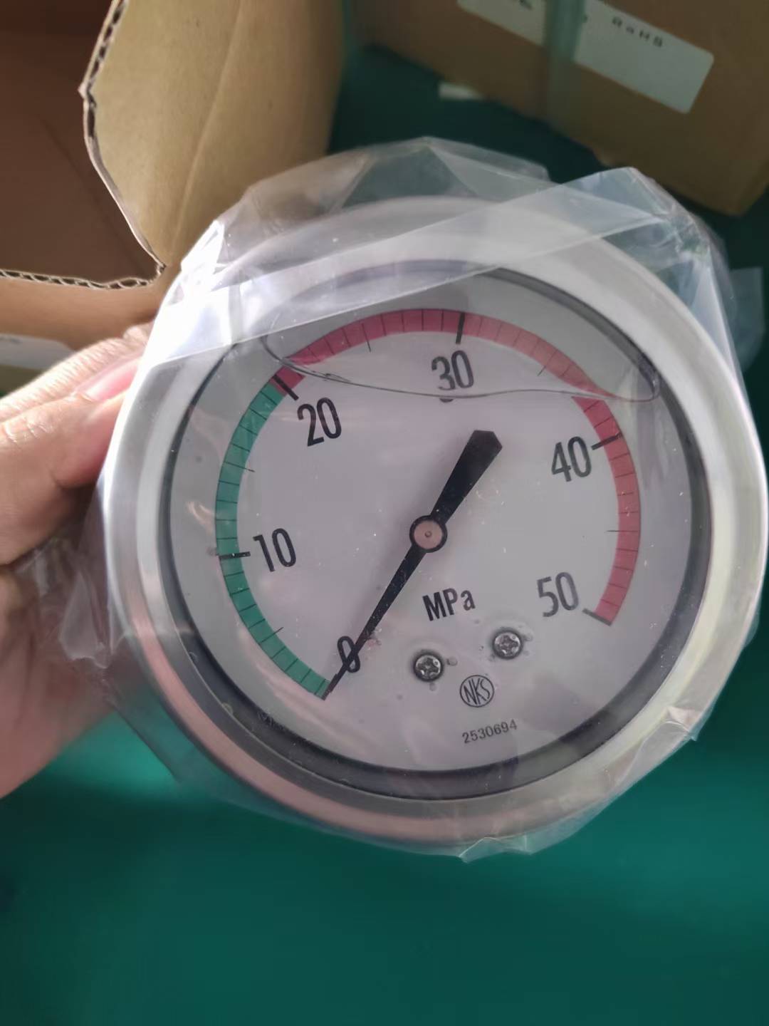 长野计器GV42-183-4000000XXXX0不锈钢甘油压力表GV55-123-5000000XXXX0 (0~50MPA)