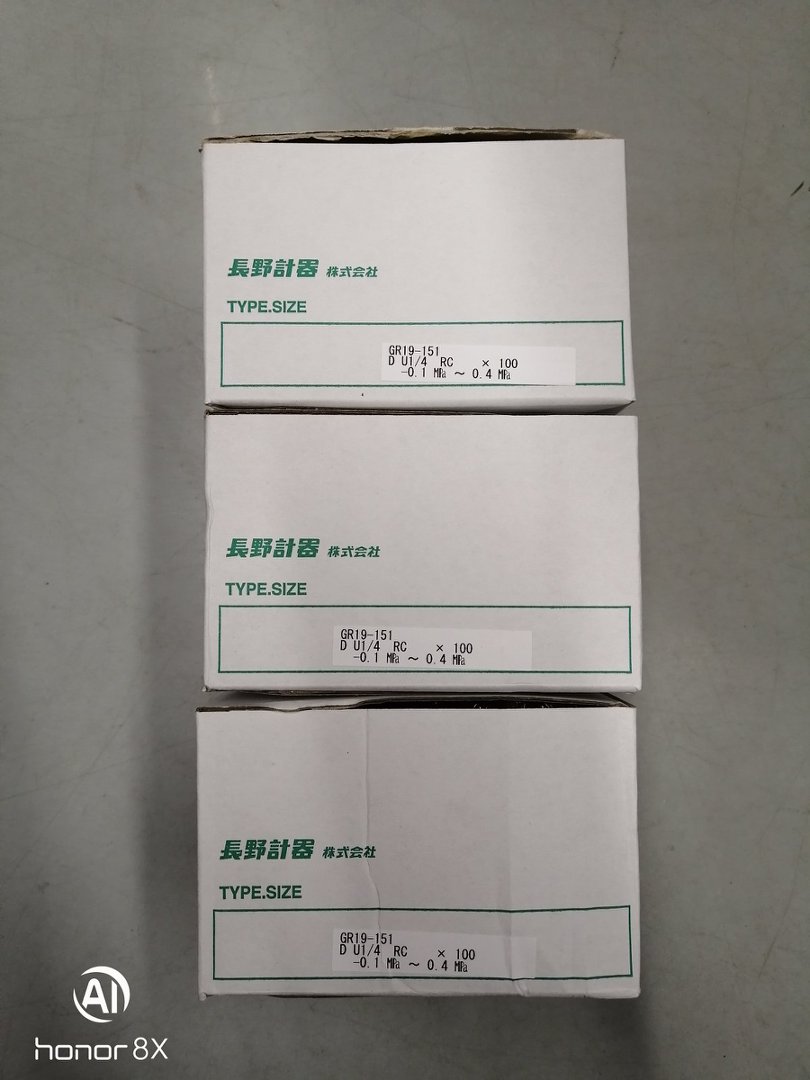 NKS长野船舶用接收器压力表GR19-151-100000XXXXX0(-0.1~0.4MPA   20-100KPA)