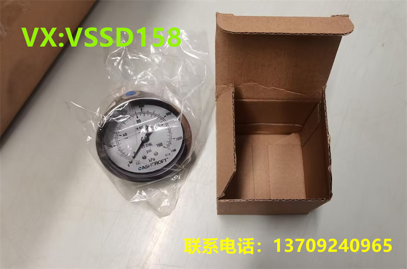 ASHCROFT压力表  63-5008-S-L-01-B-01100 KPAPSI-XC4-DA-GV-SG-YW