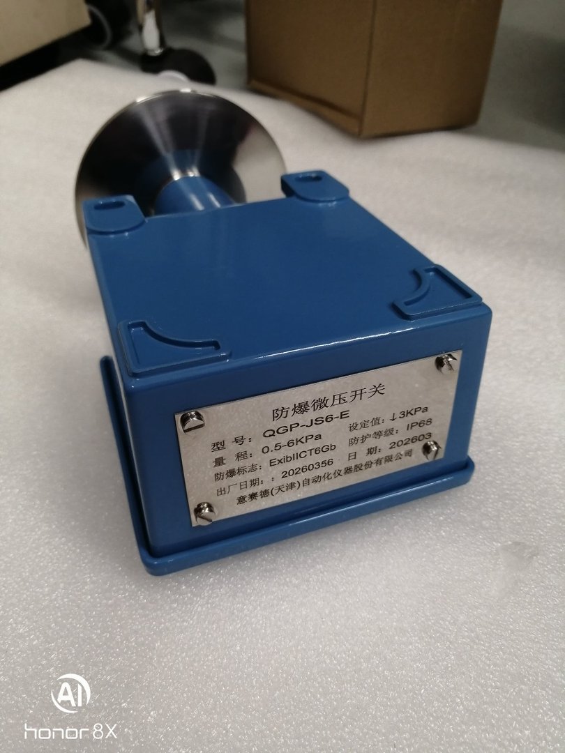 EXCEED意赛德压力开关QGP-JS6-E 14NPT 0.5-6KPA 设定值下限3kpa  (3)