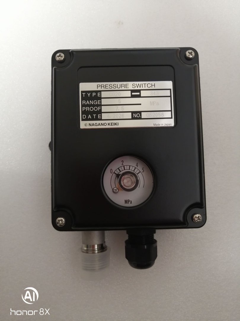 NAGANO长野计器NKS压力开关CQ20-343-5A0100XXXXX0   (0-5MPa)