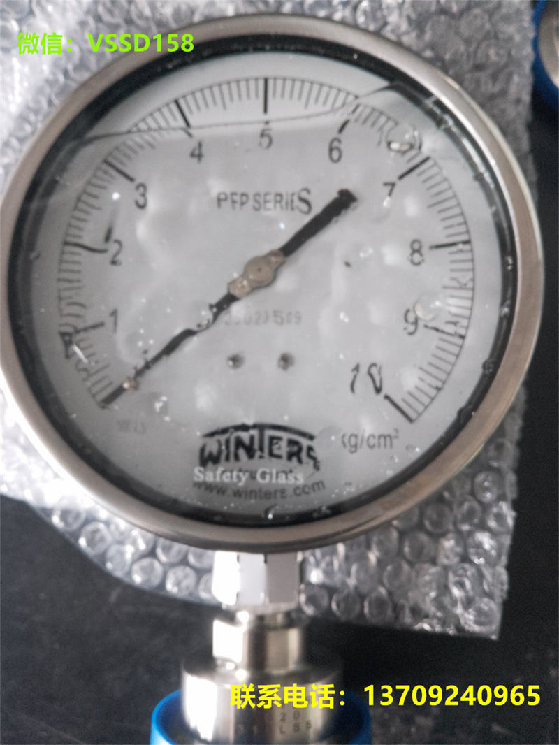 PFP-40-T-S-A-ZM-(0-10KGCM2PSI)-SD+D20-20-L-S-D-G隔膜卫生型压力表  PSQ-40TLD20(0-10Bar) SE 表园100mm (4)