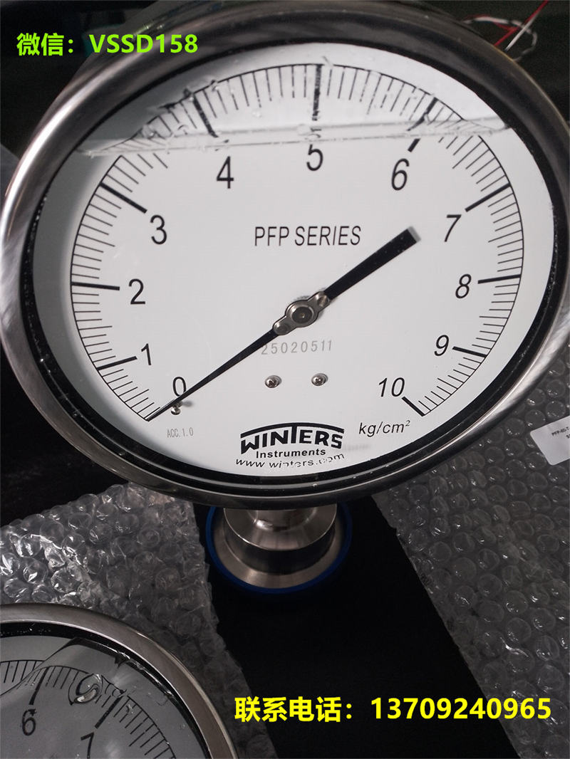 PFP-40-T-S-A-ZM-(0-10KGCM2PSI)-SD+D20-20-L-S-D-G隔膜卫生型压力表  PSQ-40TLD20(0-10Bar) SE 表园100mm (1)