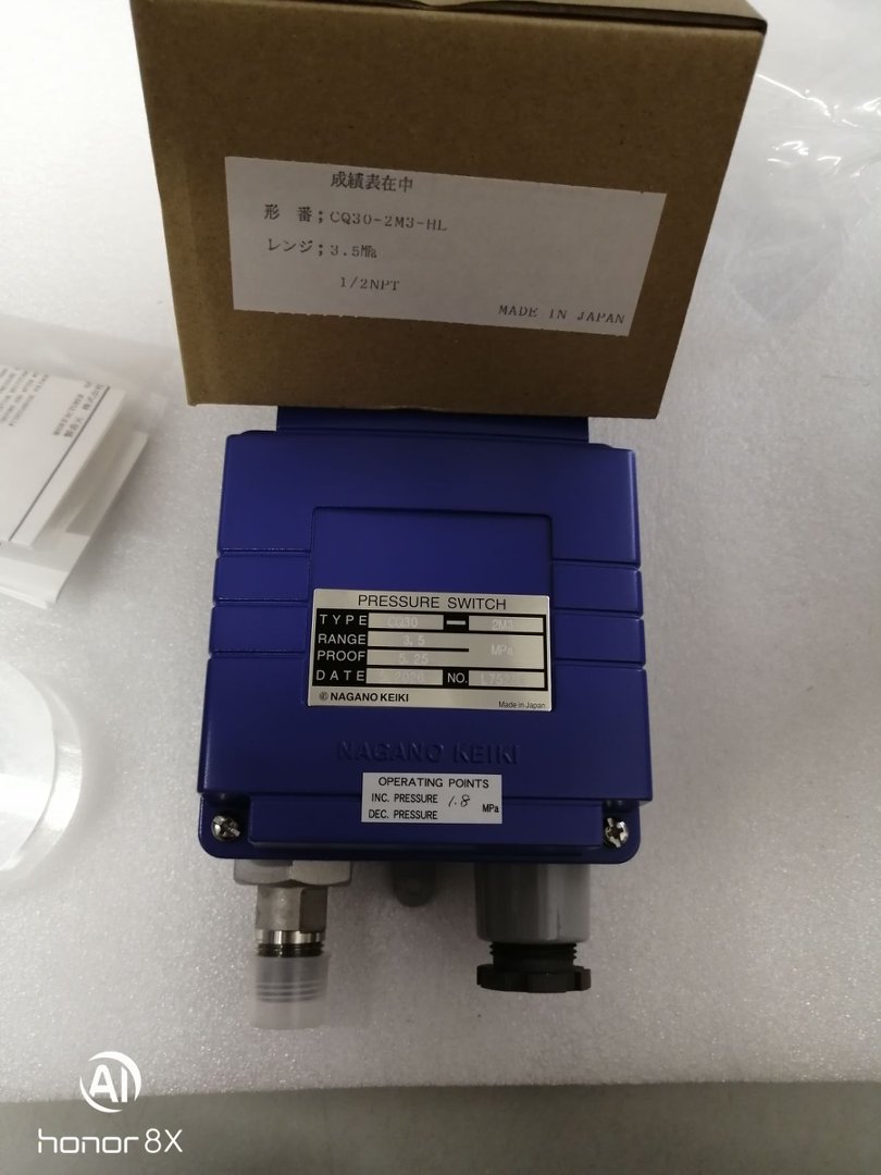 长野NKS,NaganoKeiki压力开关CQ30-2M3-2C0700XXXXX0 (0~3.5MPA)