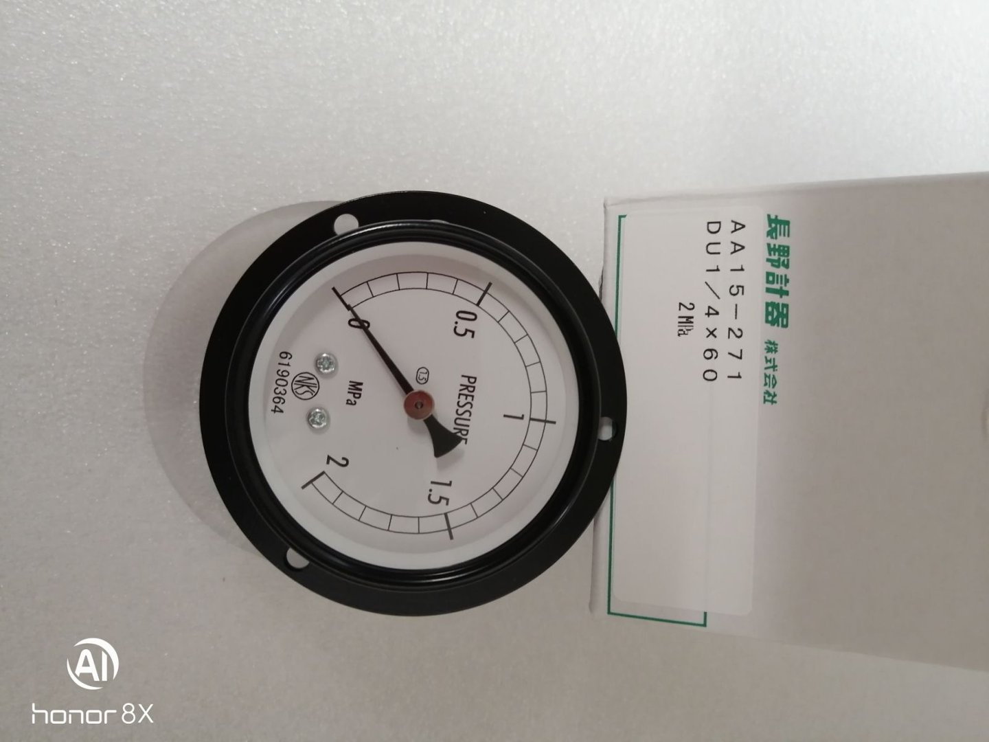 NKS长野计器压力表AA15-2712000000J0(0~2MPA）