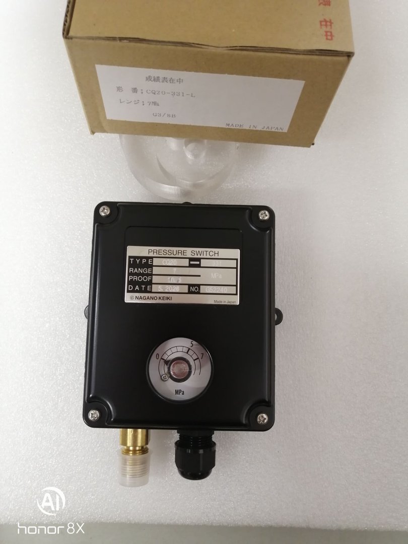 NAGANO长野计器NKS压力开关CQ20-331-5B0100XXXXX0 (0~7MPA)