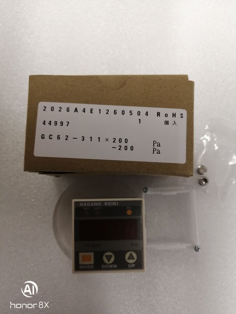NAGANOKEIKI长野计器数显压力表GC62-31130P21XXXXXX1( -200~200Pa )