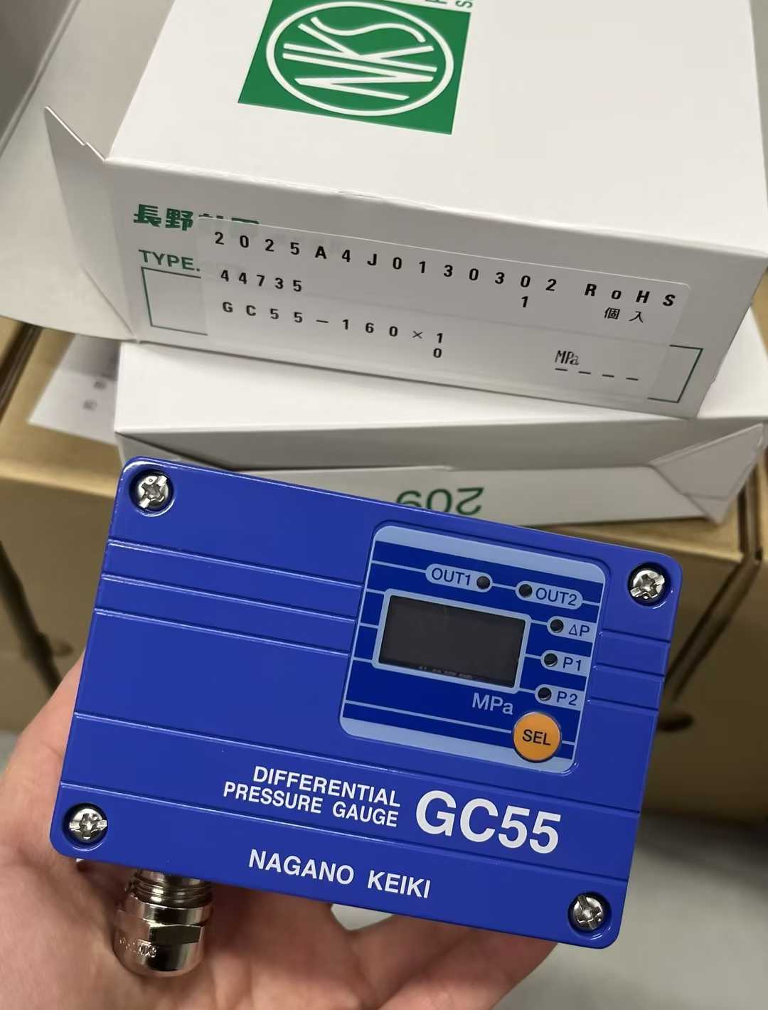 NAGANO KEIKI数显差压计GC55-160-G7NB000XXXX1 0-1MPA