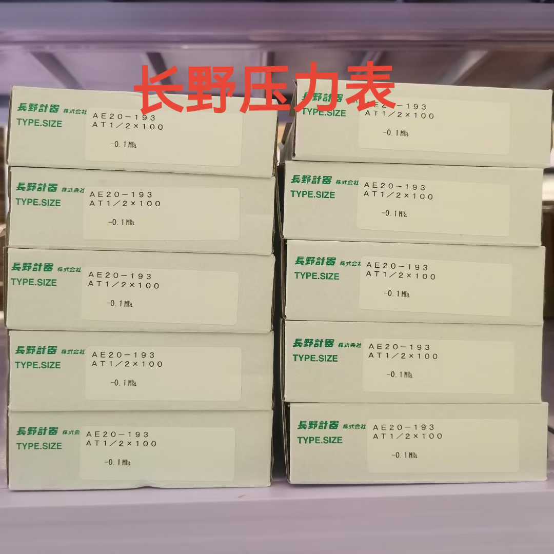 NKS长野计器压力表AE20-193-3000200XXXJ0 (-0.1-0MPA) 禁水处理