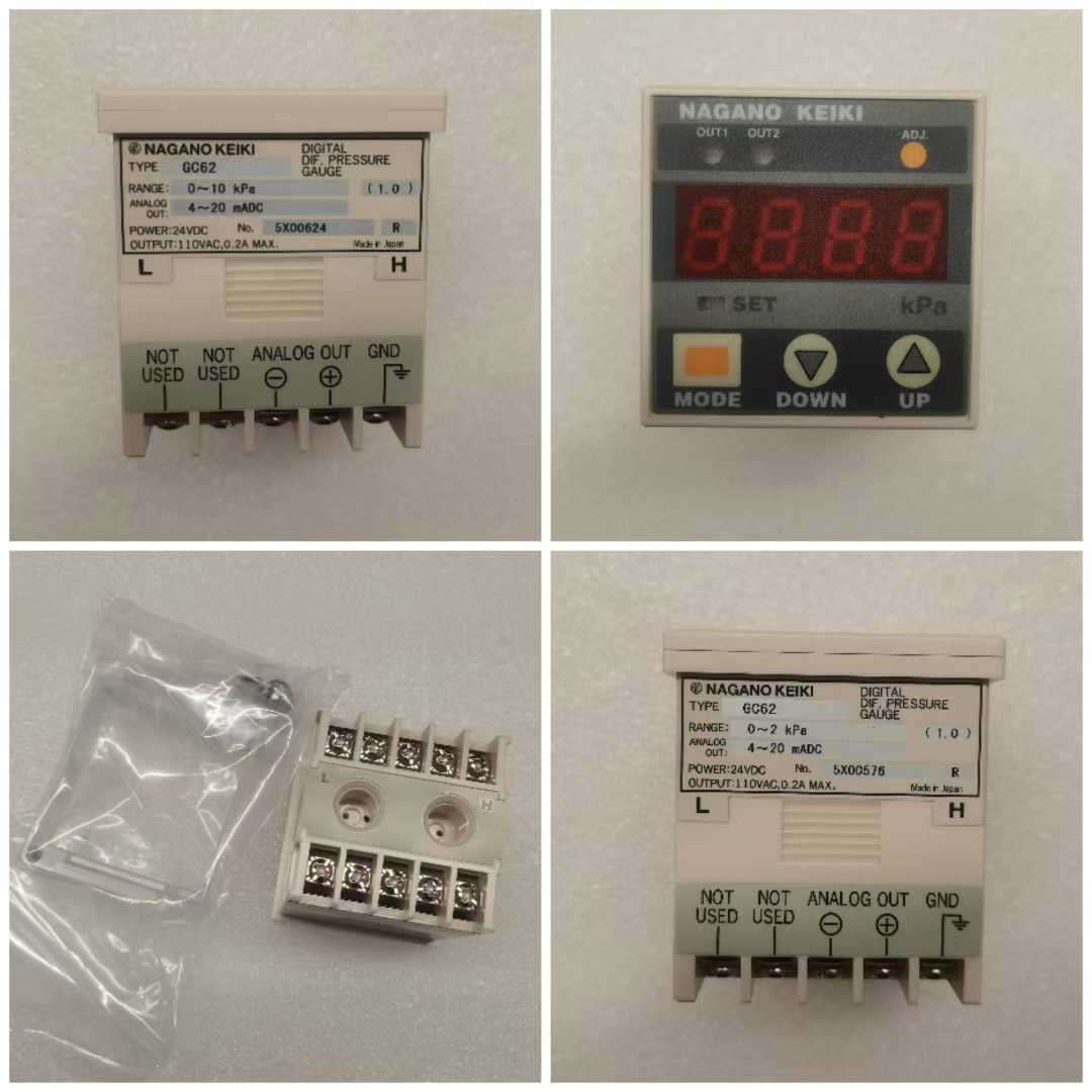 日本长野计器NAGANO KEIKI,NKS GC62数字微差压表 GC62数字微差压.0-10KPA