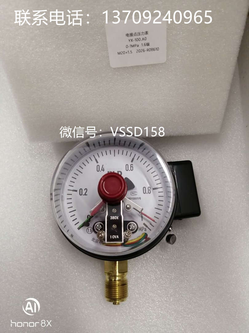 YXC-100.AO布莱迪BLD全钢磁助式电接点压力表YXC-100.AO  0-1mpa
