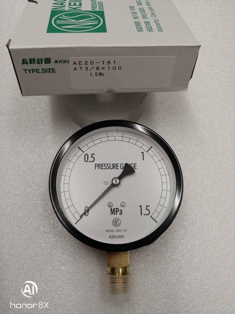 长野计器NKS压力表AC20-131-压力表AE20-181 3000000XXXJ0    0-1.5MPA
