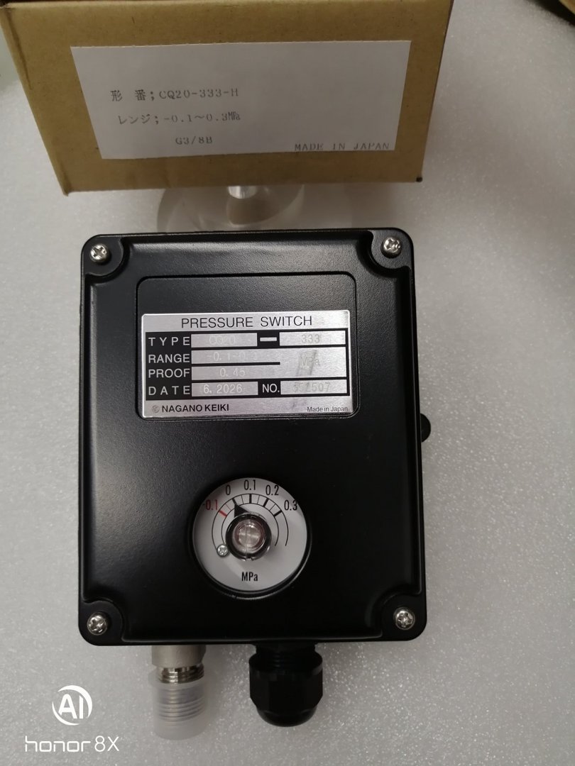 NKS 长野计器压力开关  CQ20-3331A0100XXXXX0  -0.1-0.3MPa