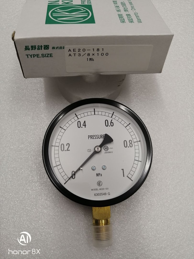 AE20-181 3000000XXXJ0    0-1.0MPA长野计器NKS压力表AC20-131-3000000XXXJ0(-0.1~0MPA)